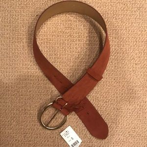 NWT * Etcetera brown leather belt - Size SMALL